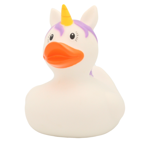 White Unicorn Rubber Duck