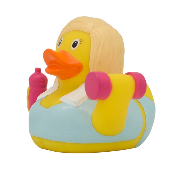 Fitness-girl-Rubber-Duck-front-rome-Duck-Store