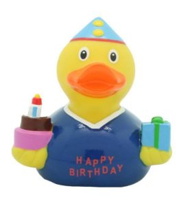 Rubber Duck Happy birthday blu