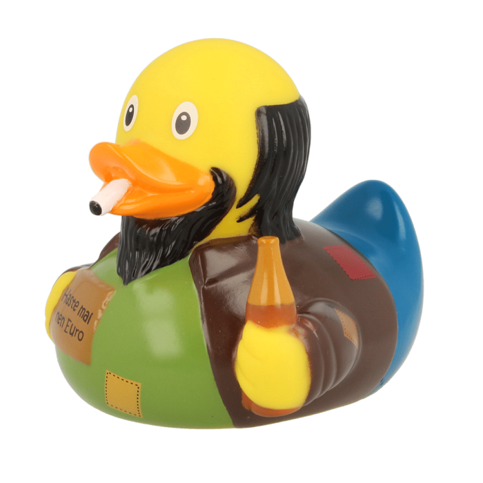 Beggar rubber duck
