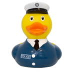 Paperella di gomma poliziotto