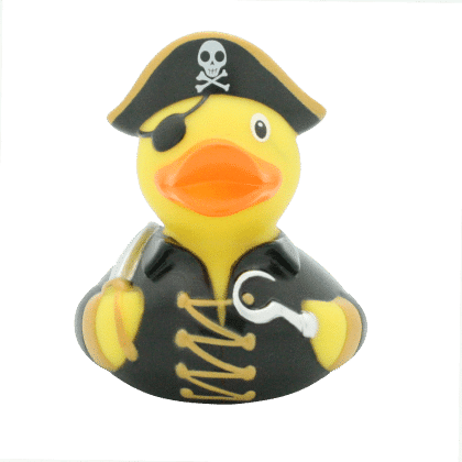 Black Pirate rubber duck
