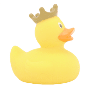 Yellow queen rubber duck