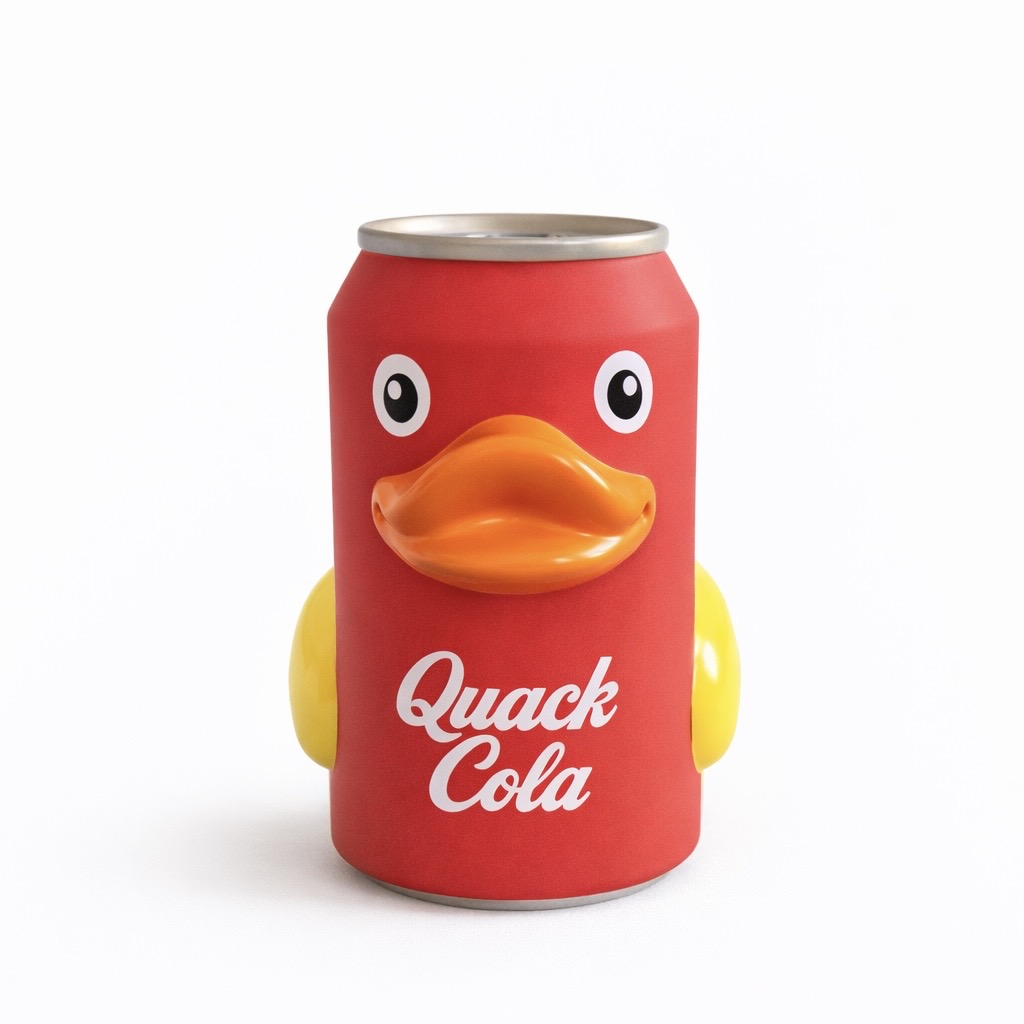 Cola Duck: Papera di Gomma Dal Look Frizzante
